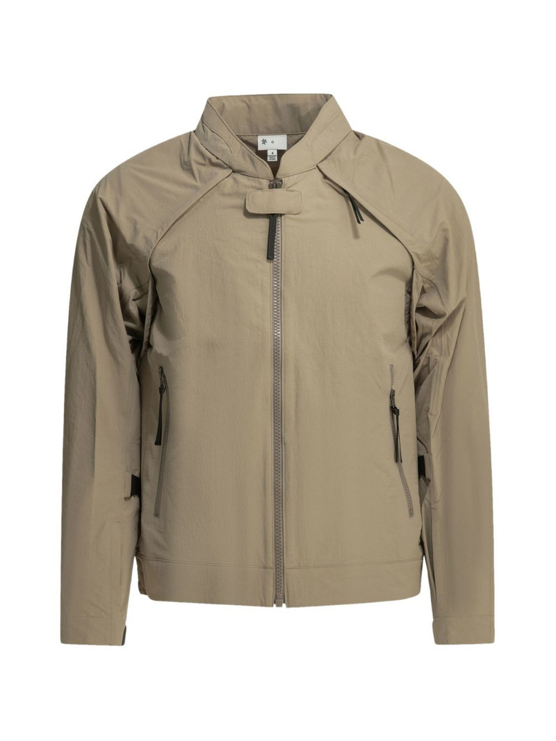zip-up panelled convertible jacket 1