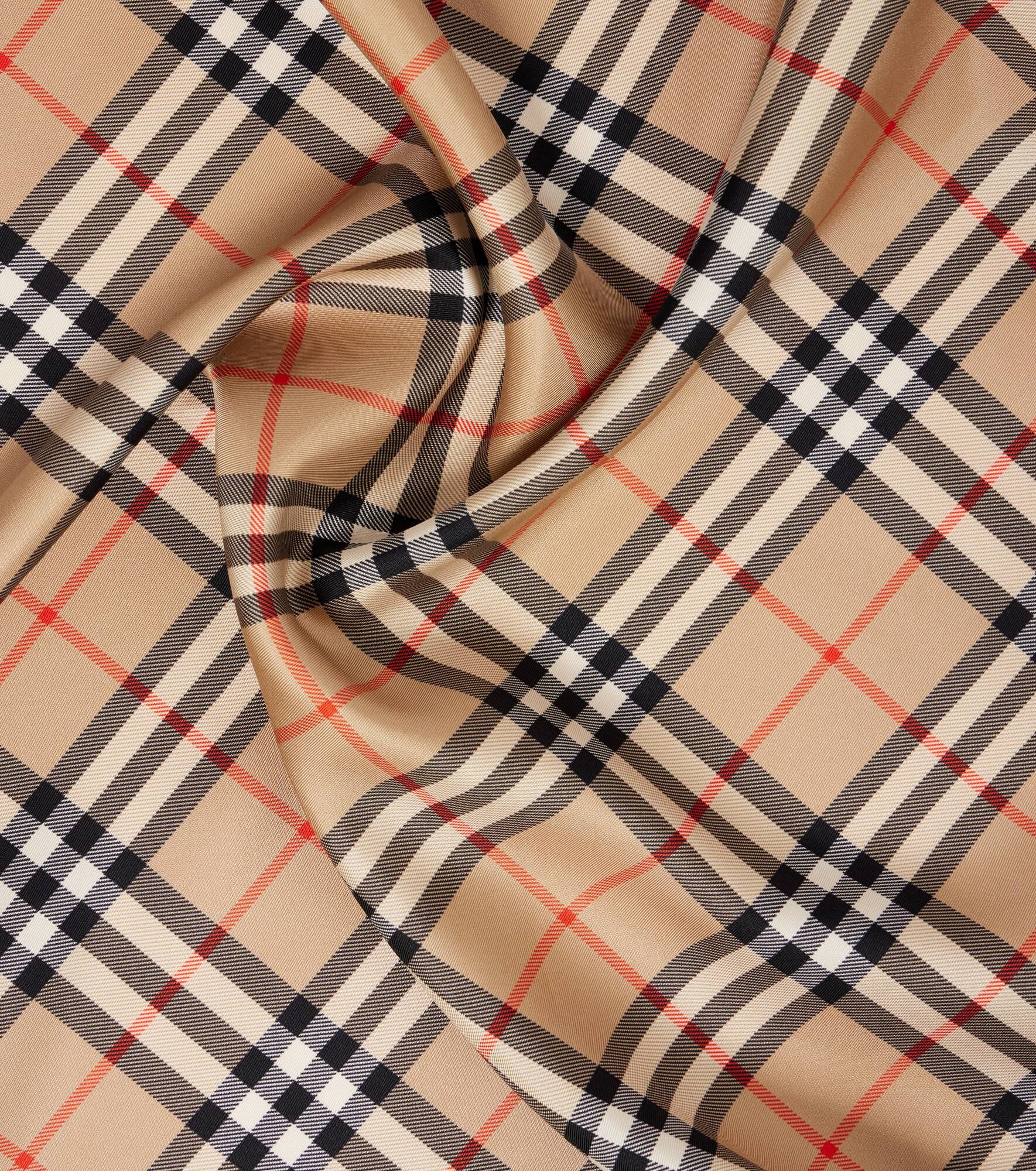 Burberry Check silk twill scarf - 4