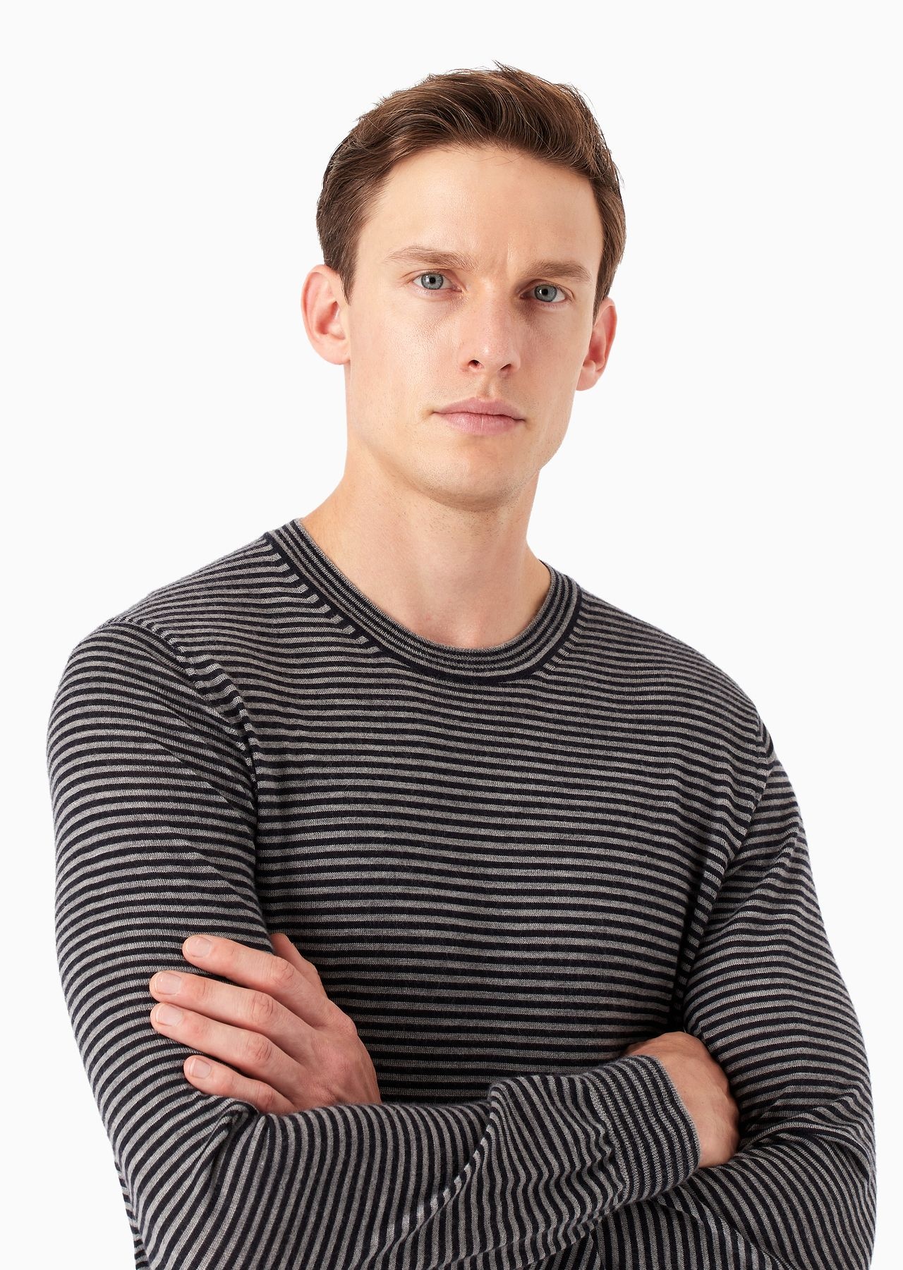 Icon striped cashmere crew-neck jumper - 6