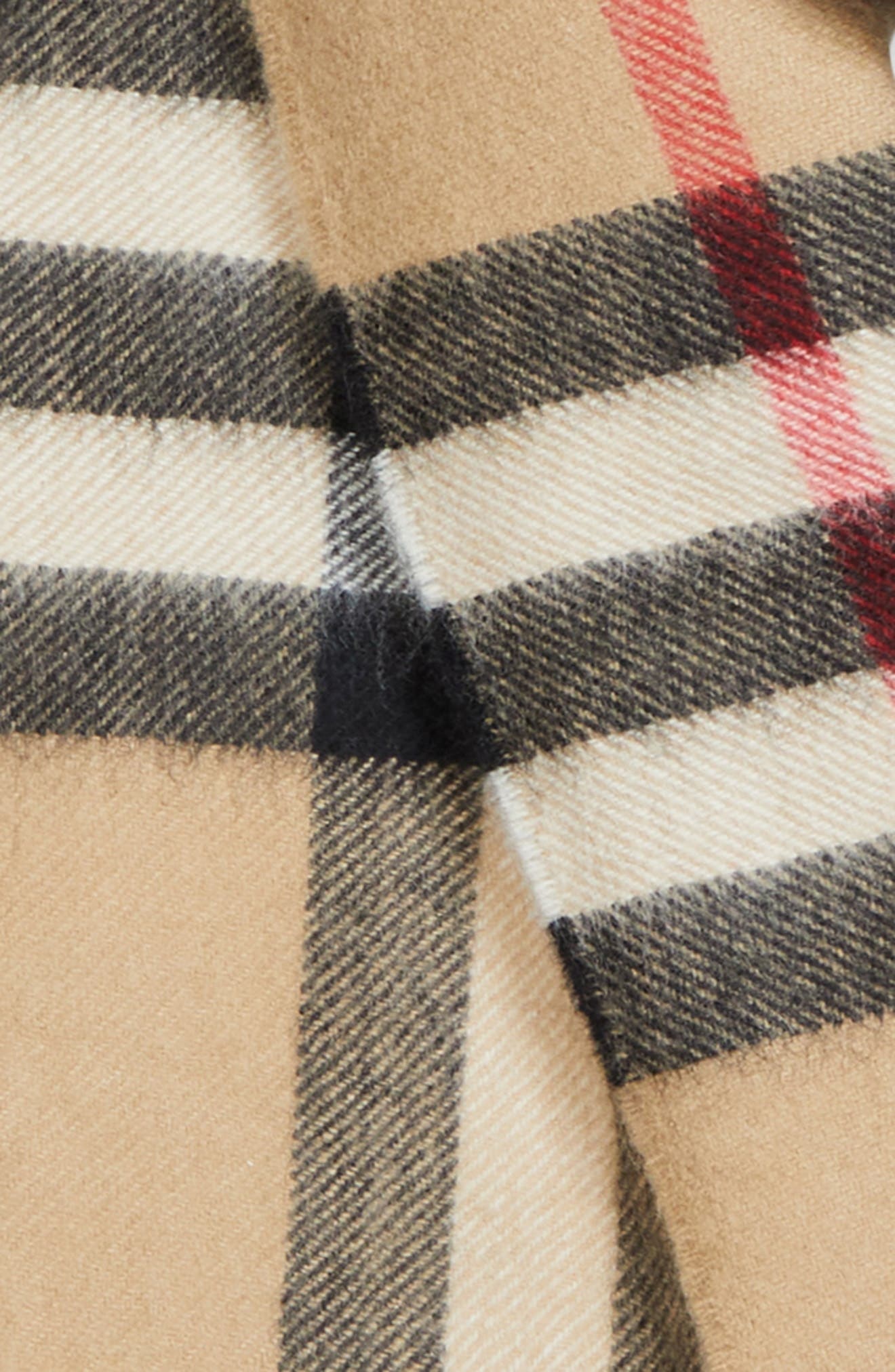 burberry Check Cashmere Scarf in Camel at Nordstrom - 4