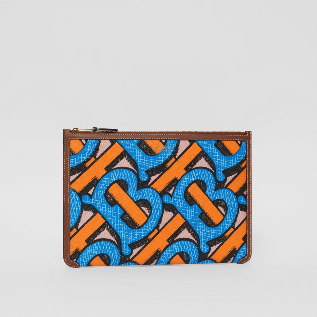 Monogram Print E-canvas and Leather Pouch - 6