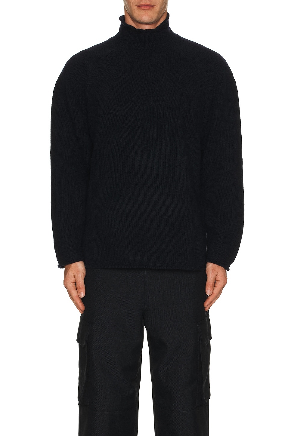 Roll Neck Knit Sweater - 3