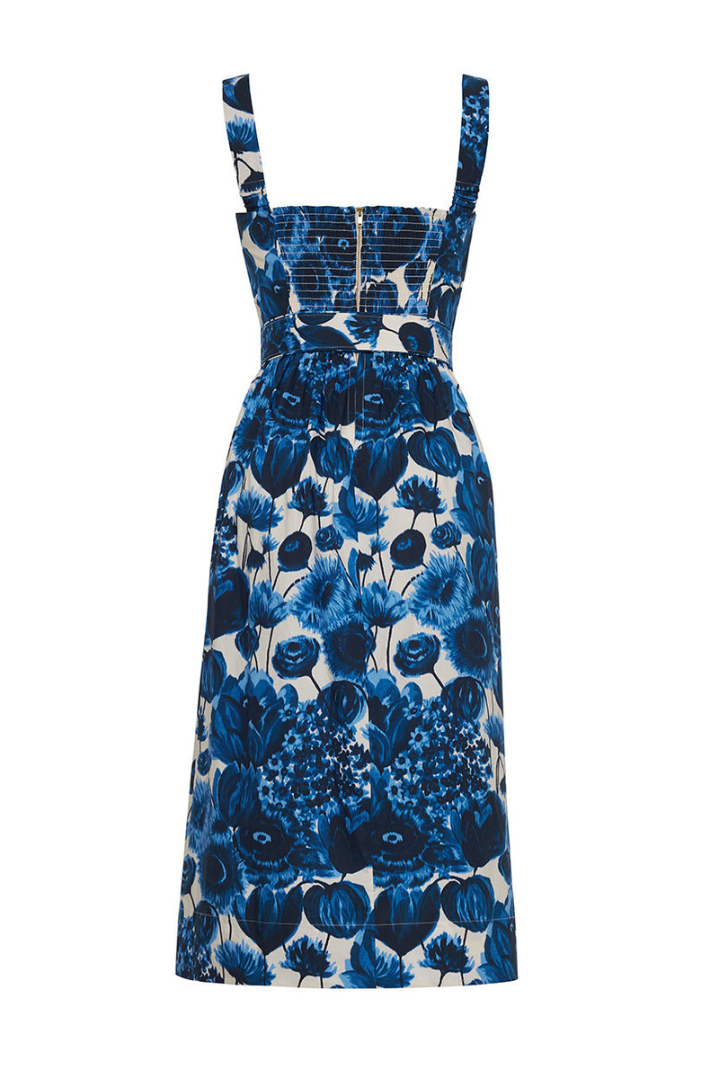Candace Dress Azure Allure: Radiant Sophistication in Every Detail 3