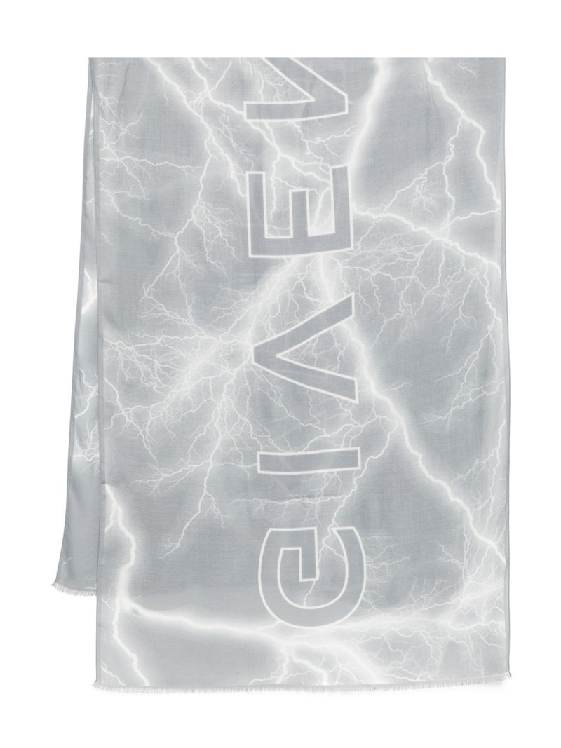 logo-print scarf 1