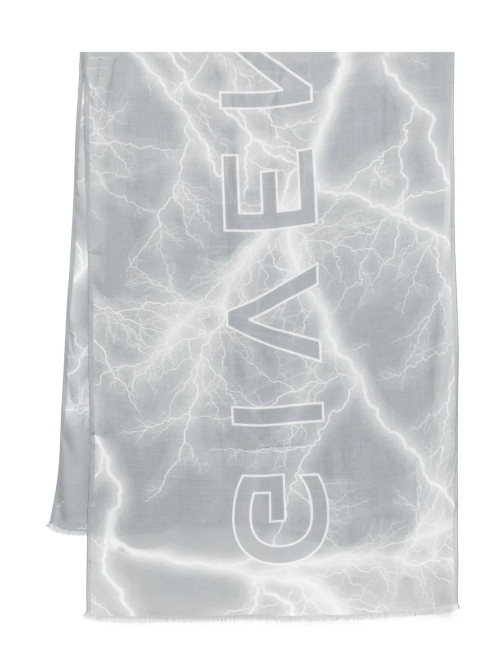 logo-print scarf - 1