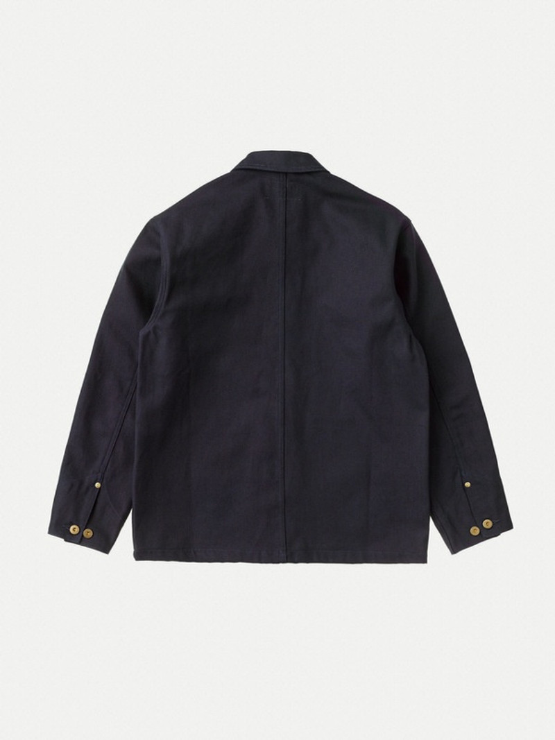 Nudie Jeans Chore Jacket Rebirth Navy outlook