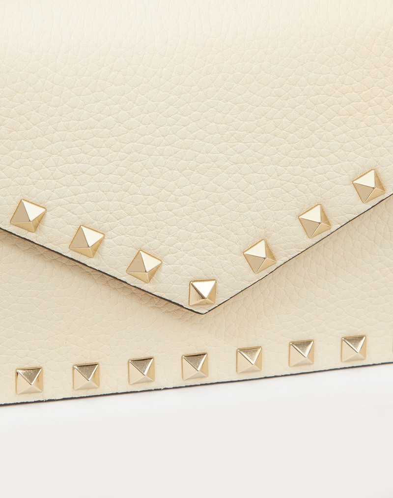 Valentino Rockstud Grainy Calfskin Chain Pouch outlook