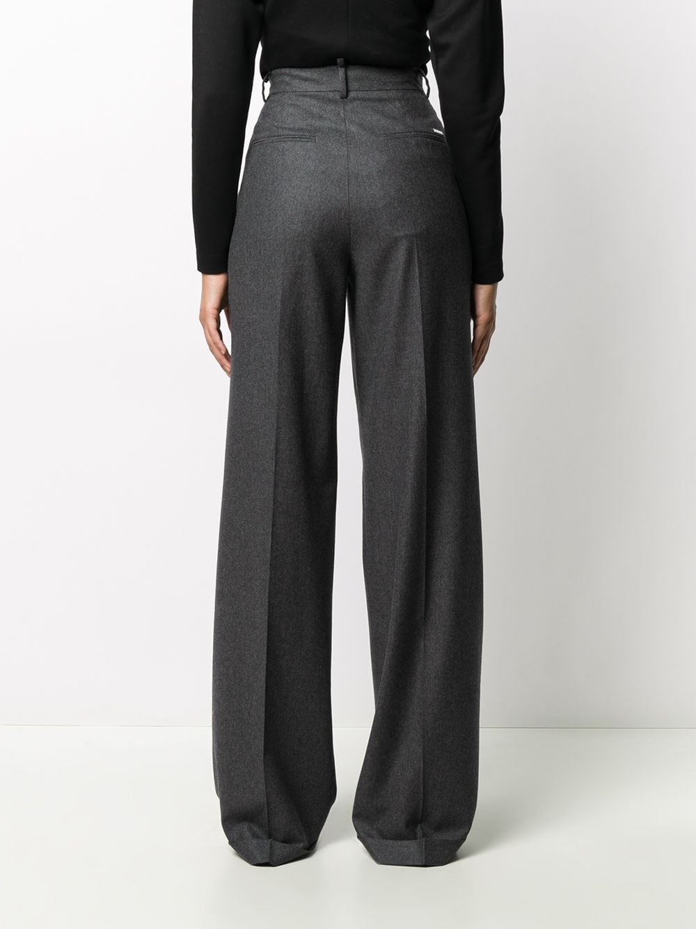 wide leg tailored trousers - 4