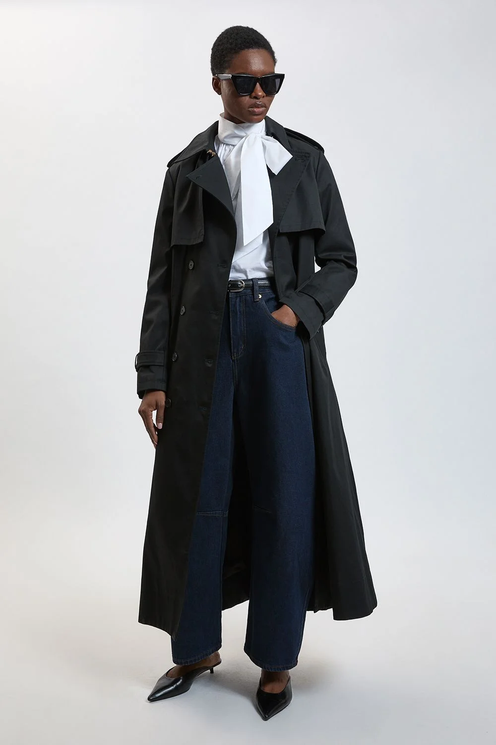 Tailored Maxi Trench Coat - 1