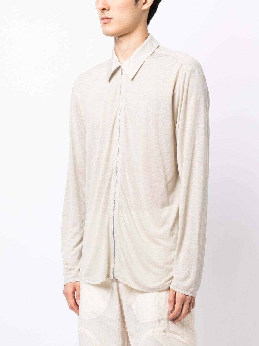ZIP-UP LYOCELL SHIRT - 3