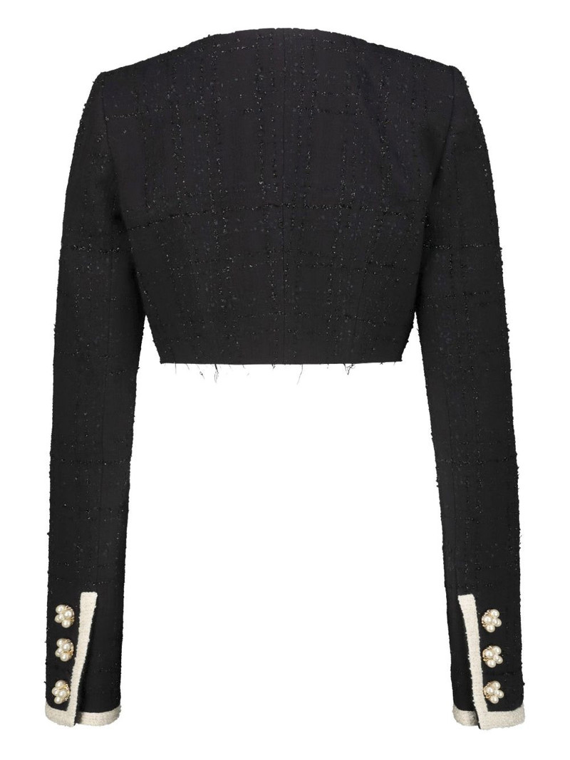 VETEMENTS cropped tweed jacket outlook