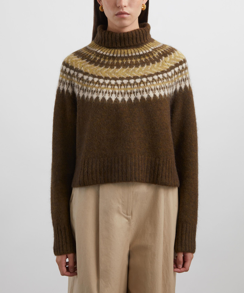 Barbour Lorrie Fair Isle Roll-Neck Jumper outlook