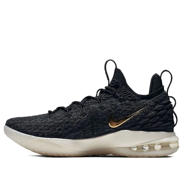 Nike LeBron 15 Low 'Black Metallic Gold' AO1756-001 - 1