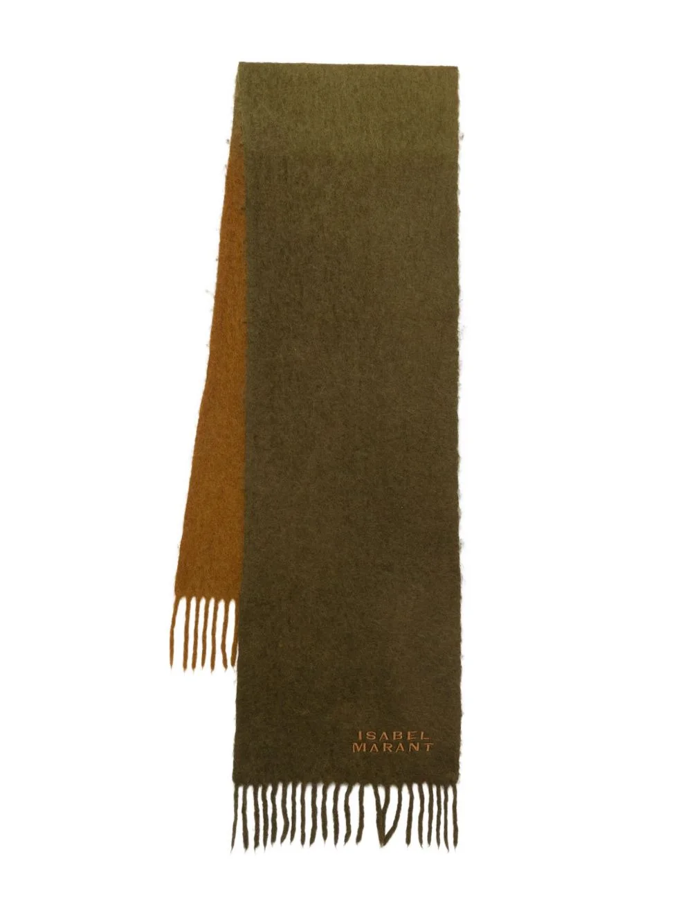 Firna two-tone fringe scarf - 1