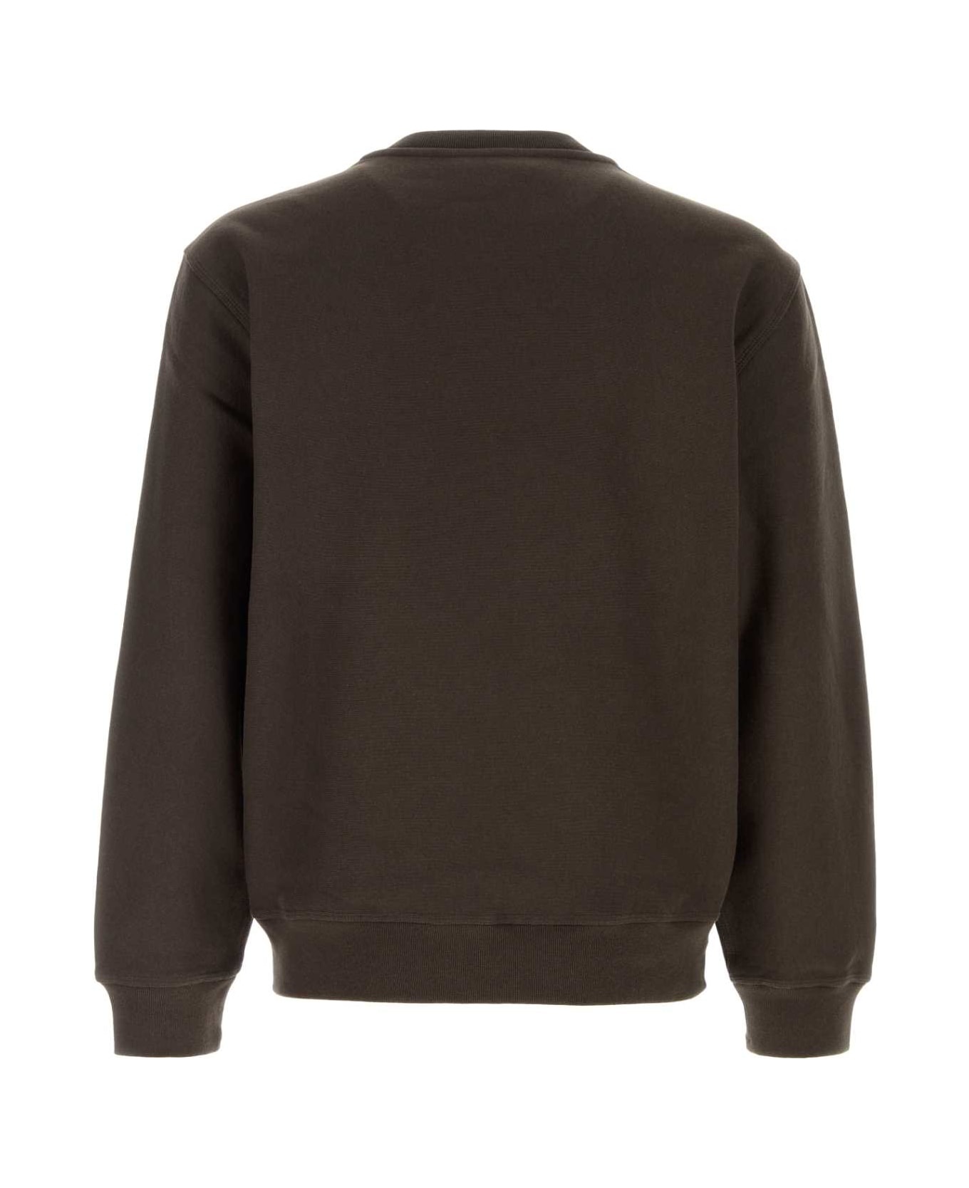Brown Cotton Blend Sweatshirt - 2