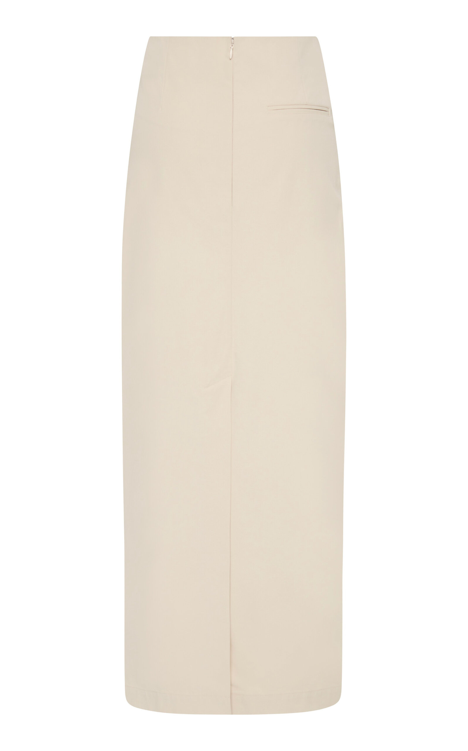 Minimal Column Maxi Skirt ivory - 5