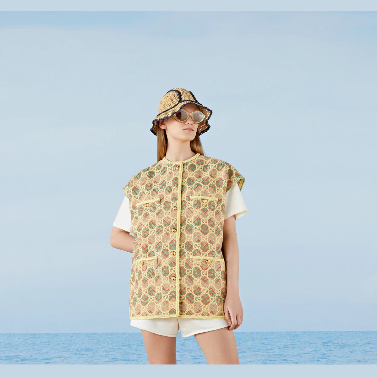 GG tweed vest - 6