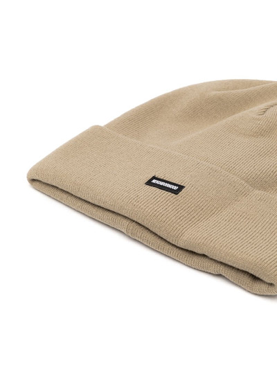 NEIGHBORHOOD logo-patch beanie hat outlook