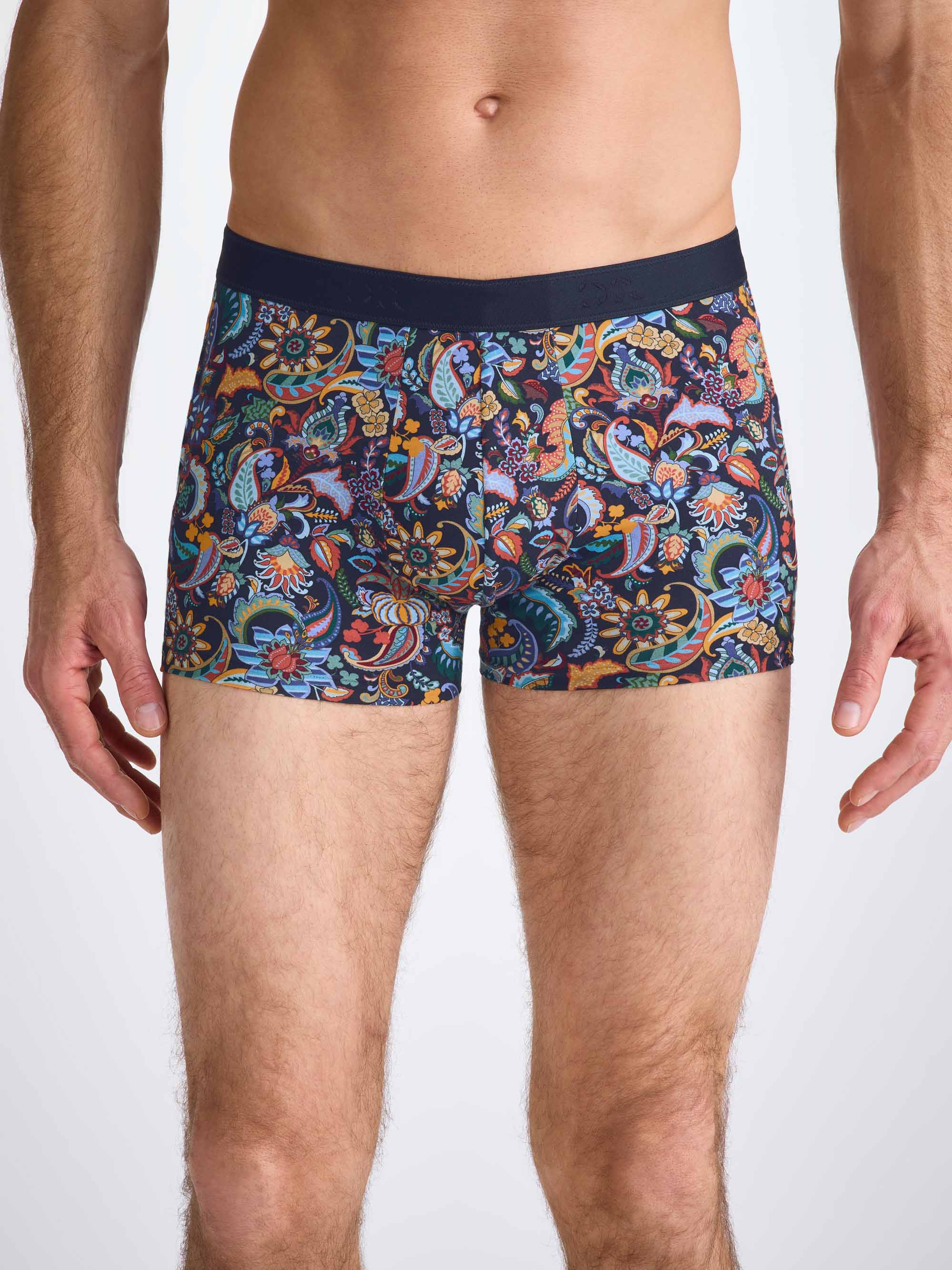 Men's Boxer Briefs Cotton Multi Jungle Paisley - 3