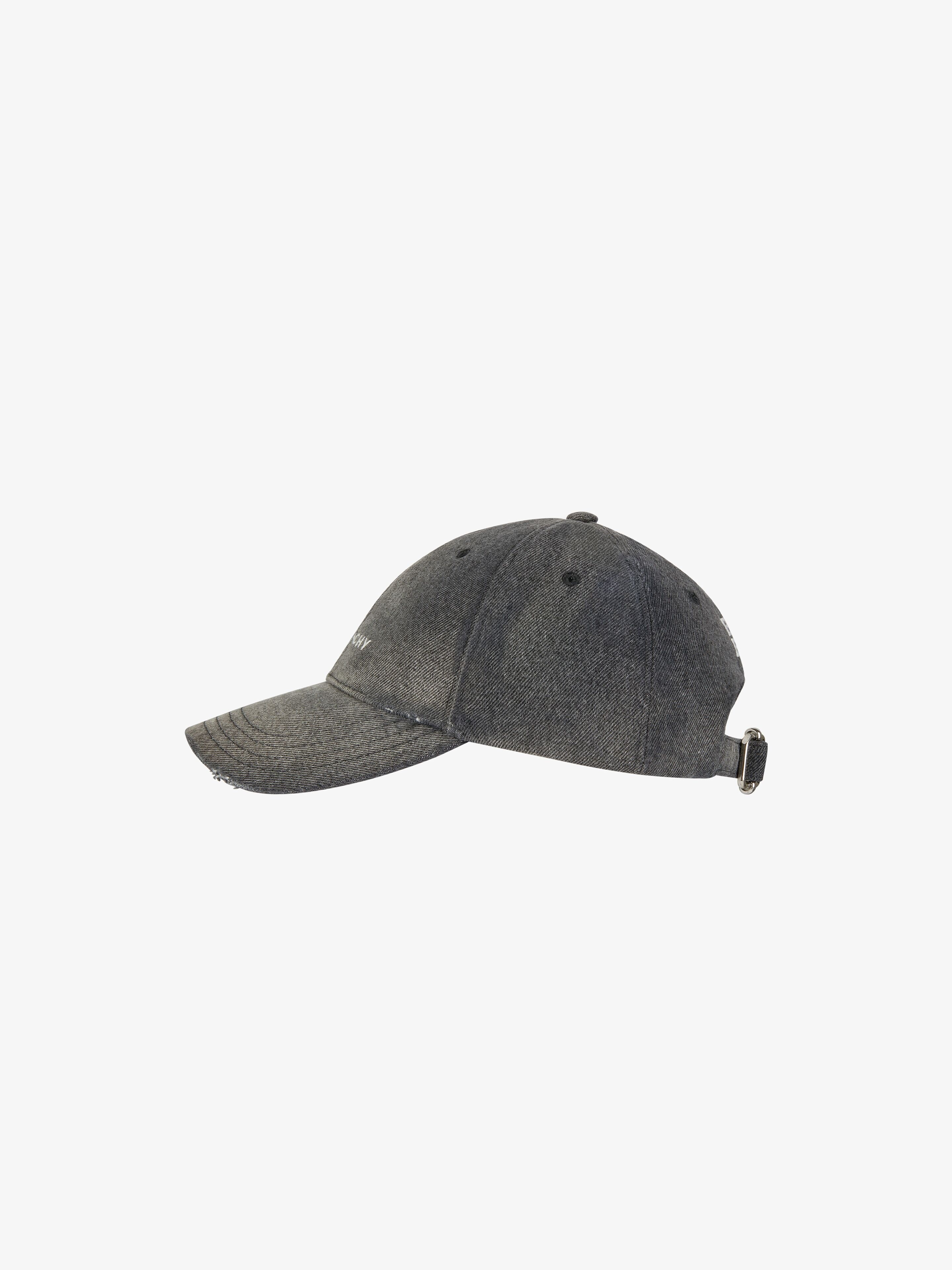 GIVENCHY EMBROIDERED CAP IN DENIM - 3
