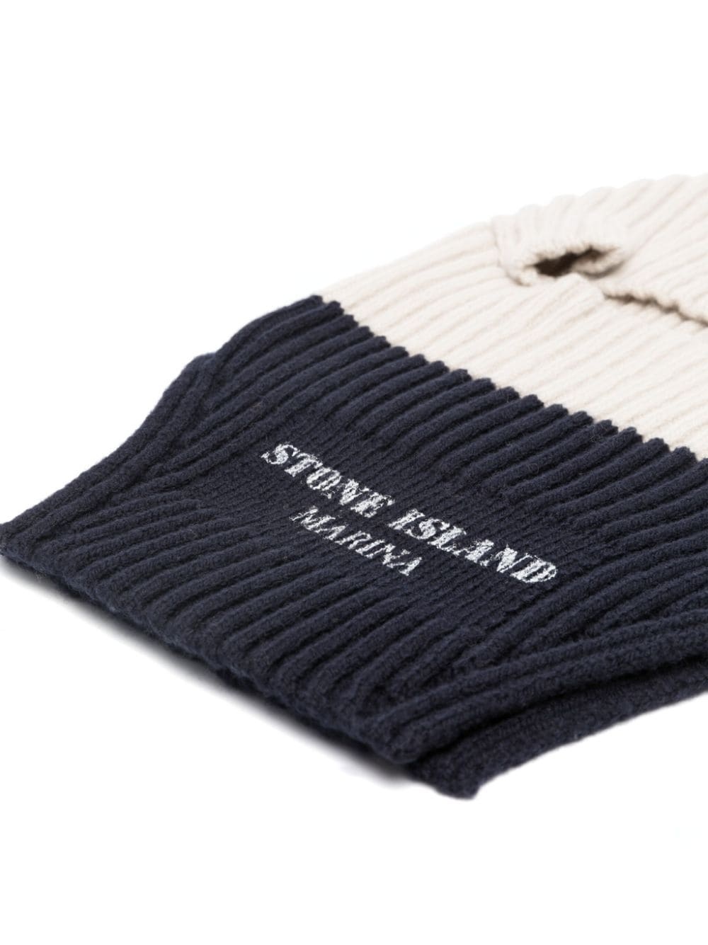 logo-patch ribbed-knit balaclava - 2
