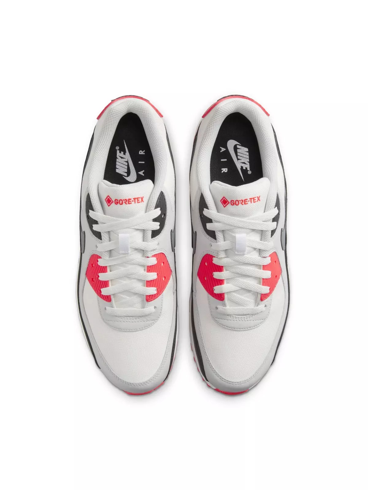 Air Max 90 GORE-TEX "Summit White/Bright Crimson/Black/Cool Grey" Men's Shoe - 4