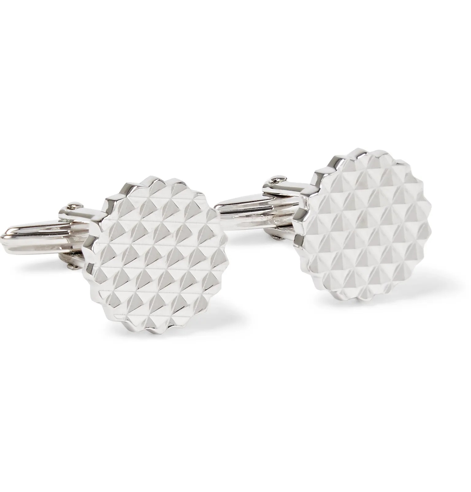 Rhodium-Plated Cufflinks - 1