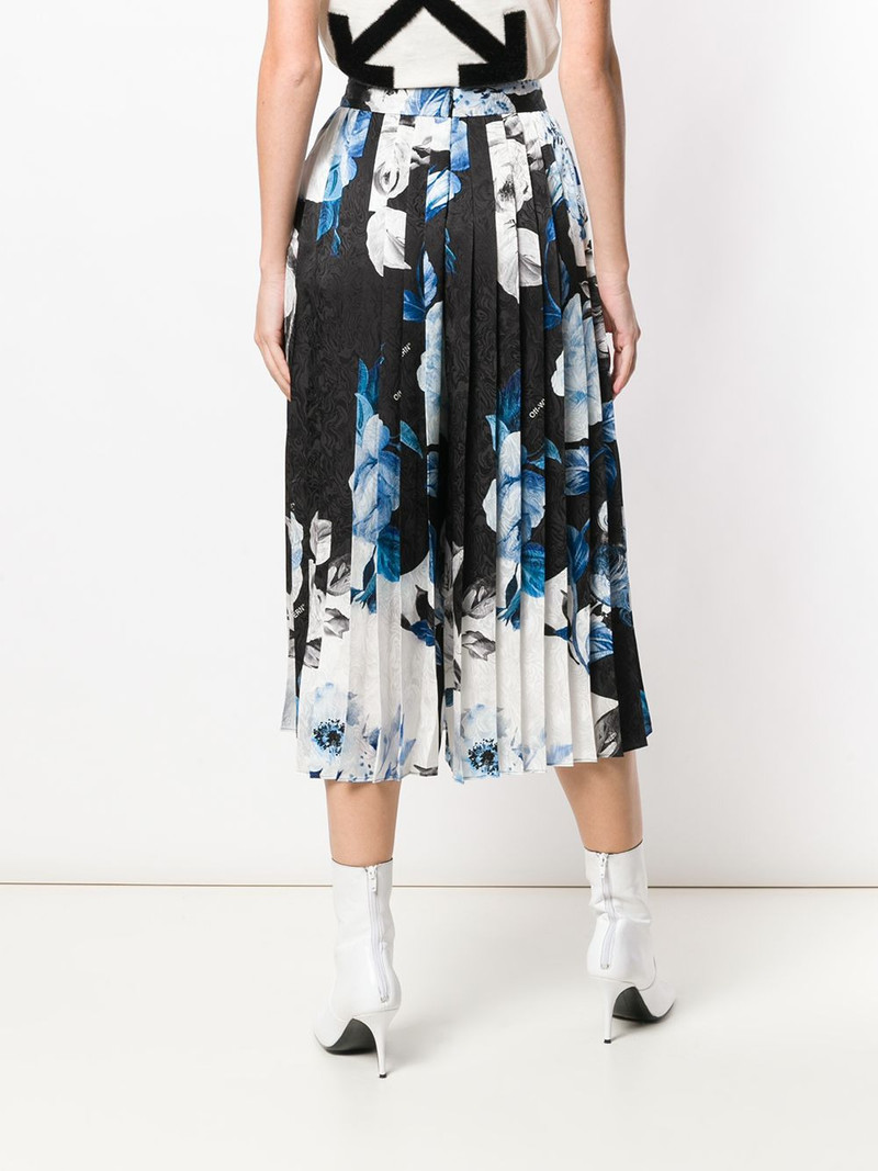 printed pleated skirt 4