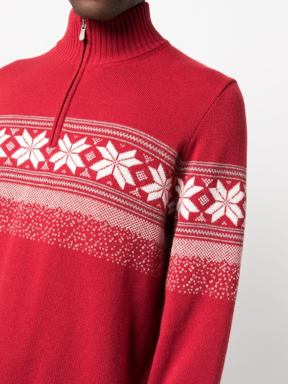 Fair Isle zip-neck jumper - 5