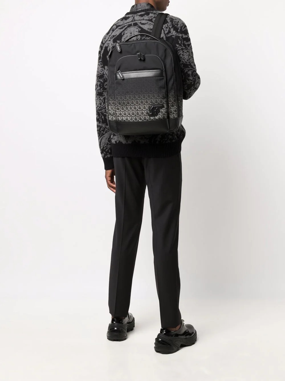 embossed-logo backpack - 2