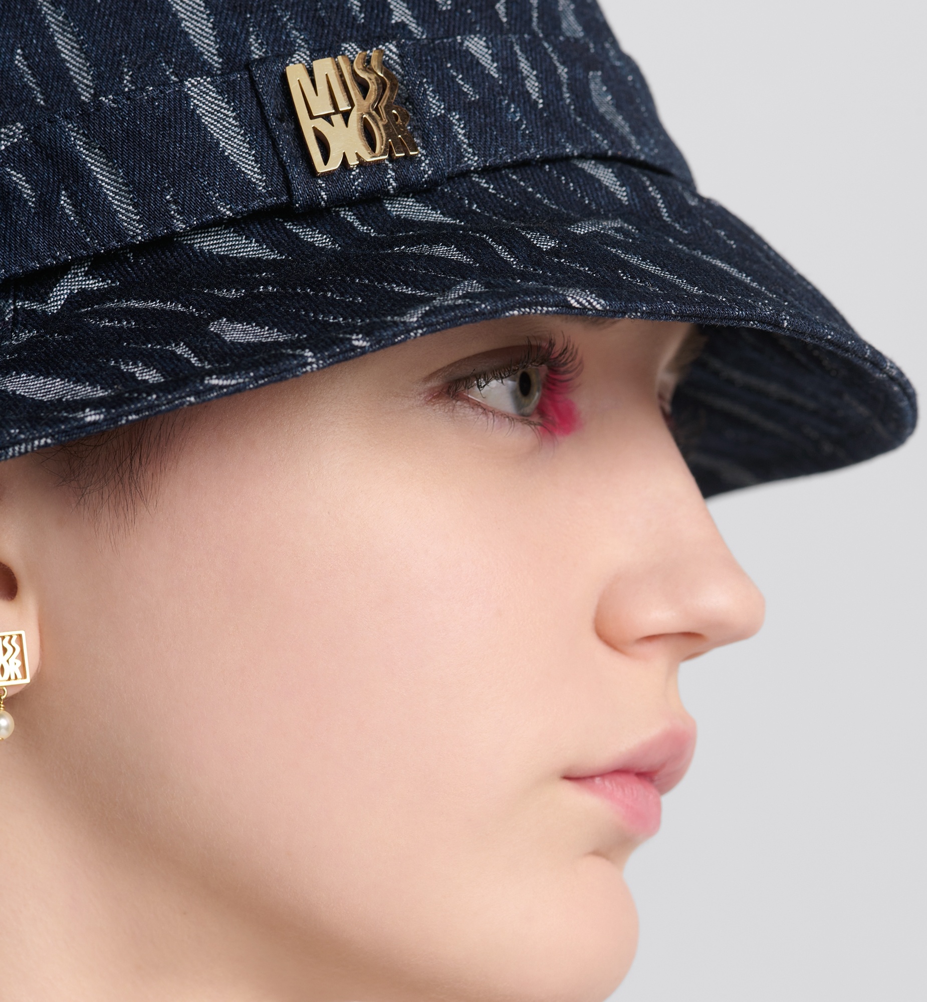 Teddy-D Miss Dior Allover Small Brim Bucket Hat - 3