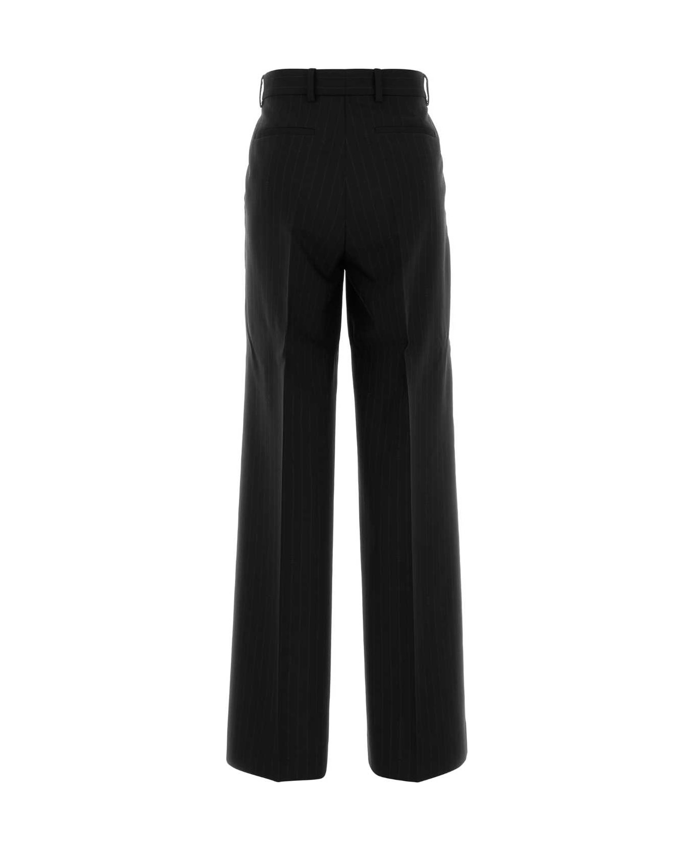 Embroidered Wool Pant - 2