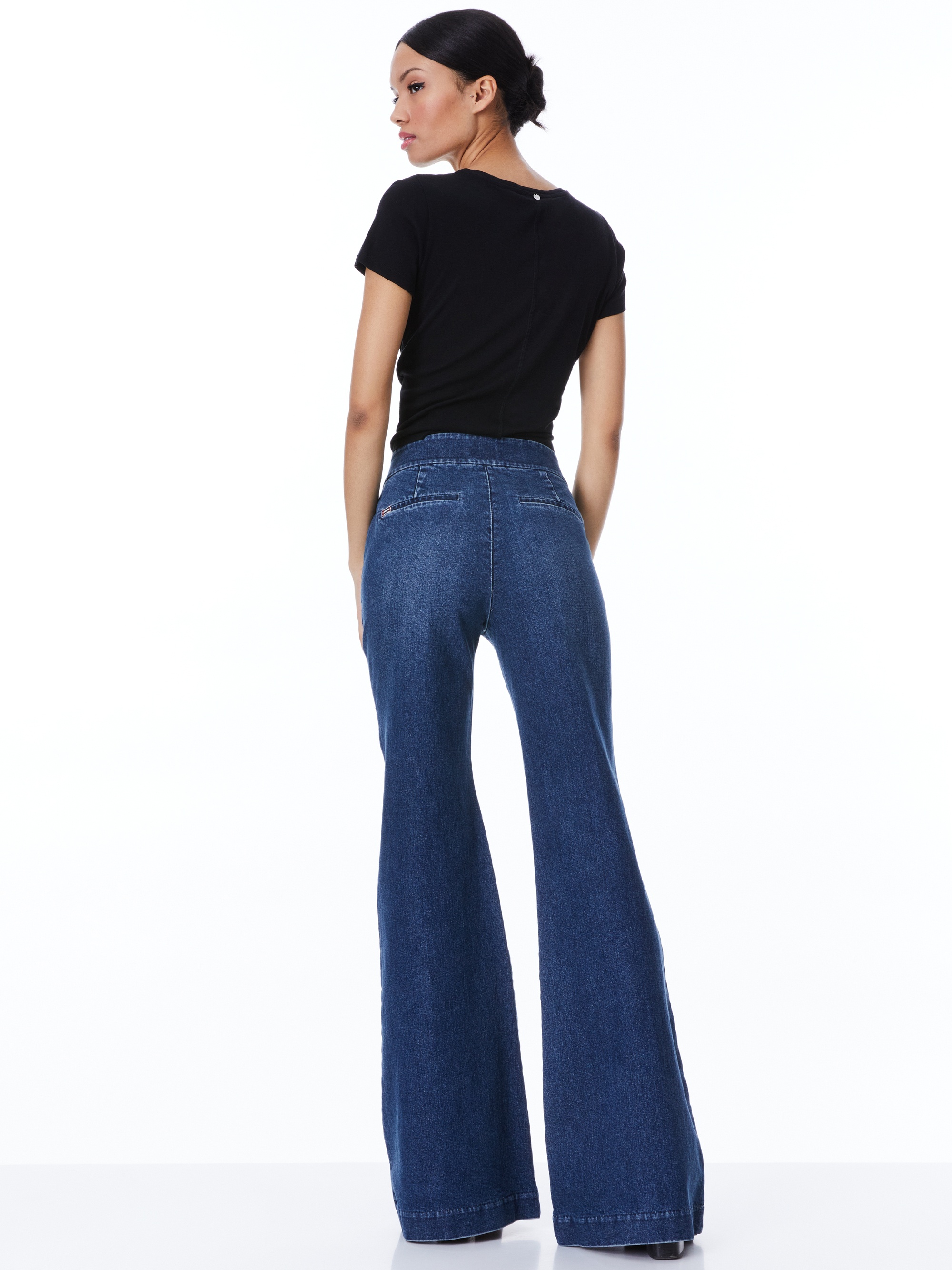 DYLAN HIGH WAISTED WIDE LEG JEAN - 2