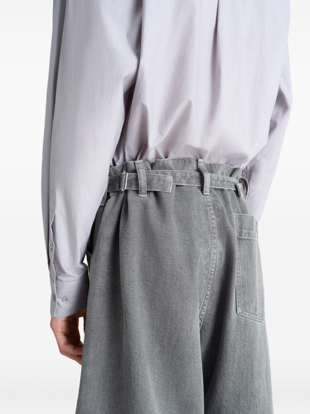 adjustable-waist-strap jeans - 5