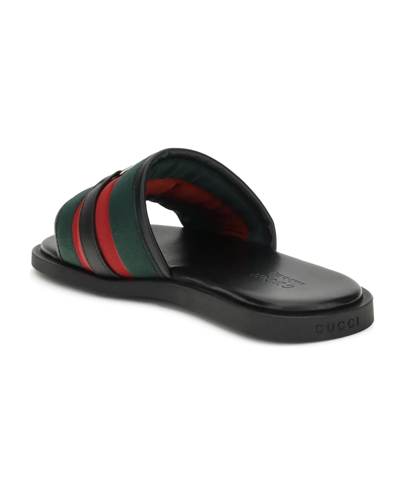 Gg Motif Slider Sandals - 3