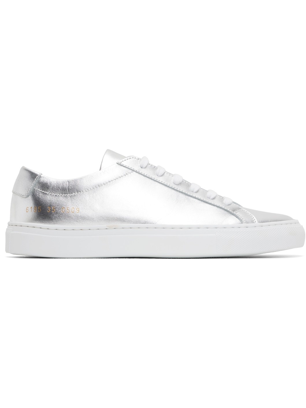 Silver Achilles Shiny Sneakers - 1