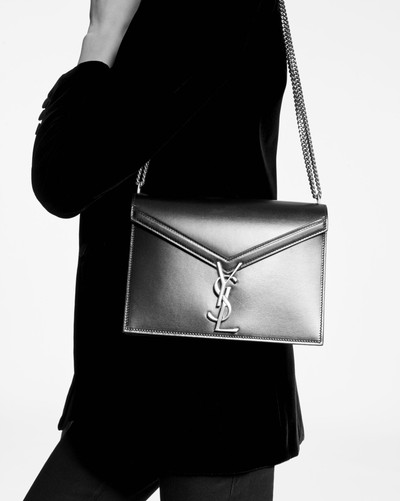 SAINT LAURENT cassandra medium chain bag in smooth leather outlook