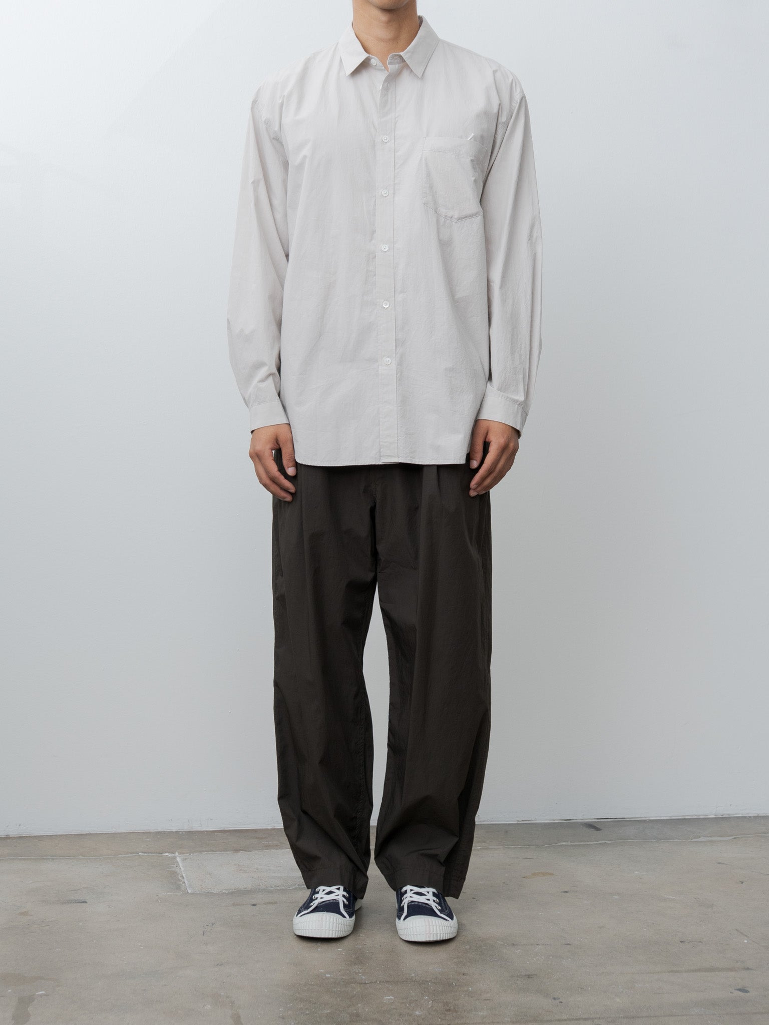 Suvin Broad Washed Shirt - Gray - 3