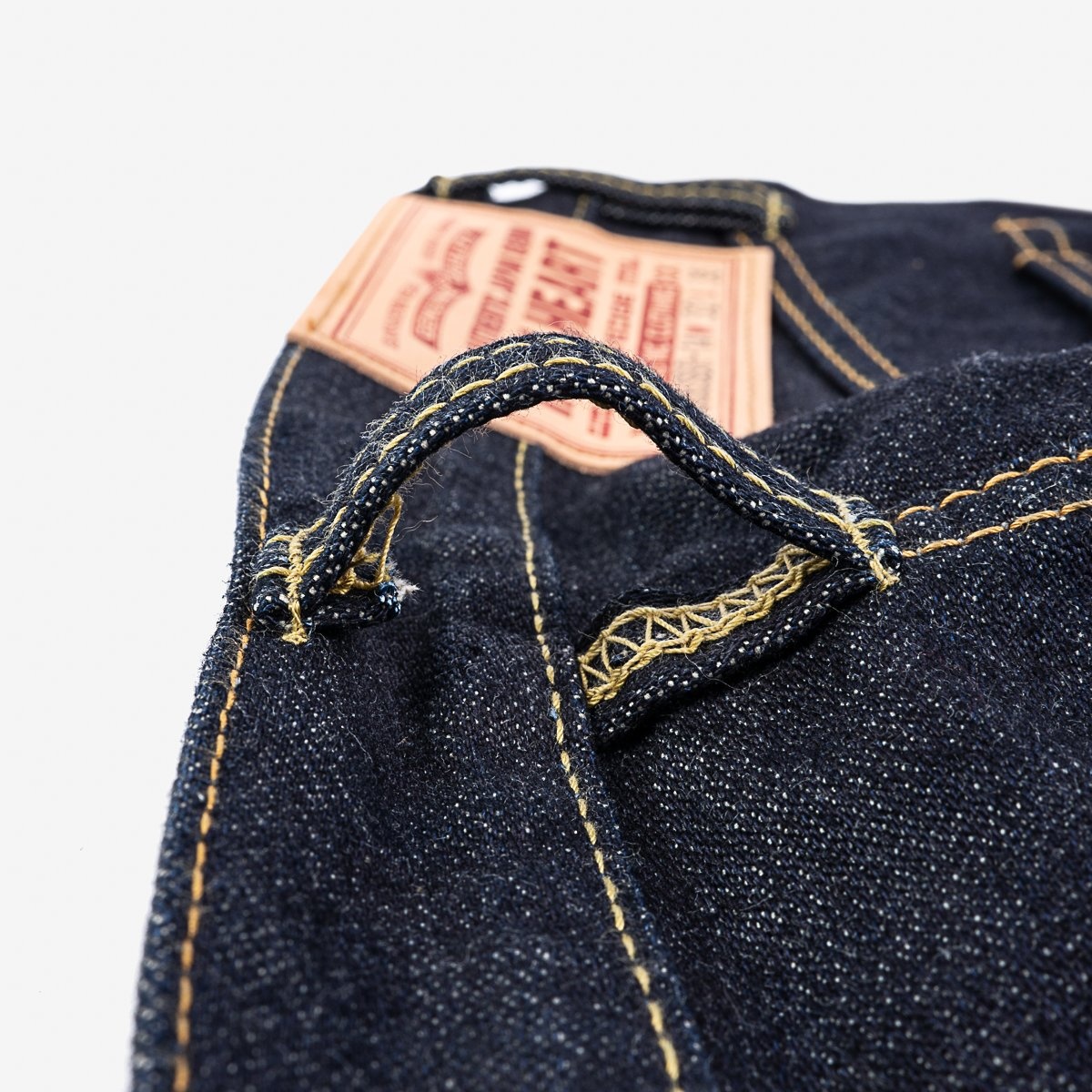 IH-666SBR-14 14oz Broken Twill Selvedge Denim Slim Straight Cut Jeans - Indigo - 8