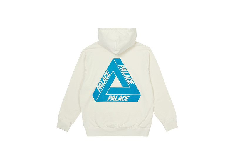PALACE REACTO TRI-FERG HOOD WHITE outlook