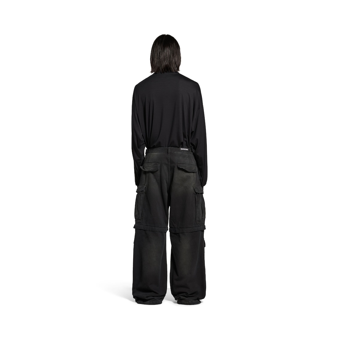 Men's Cargo Pants in Black - 4