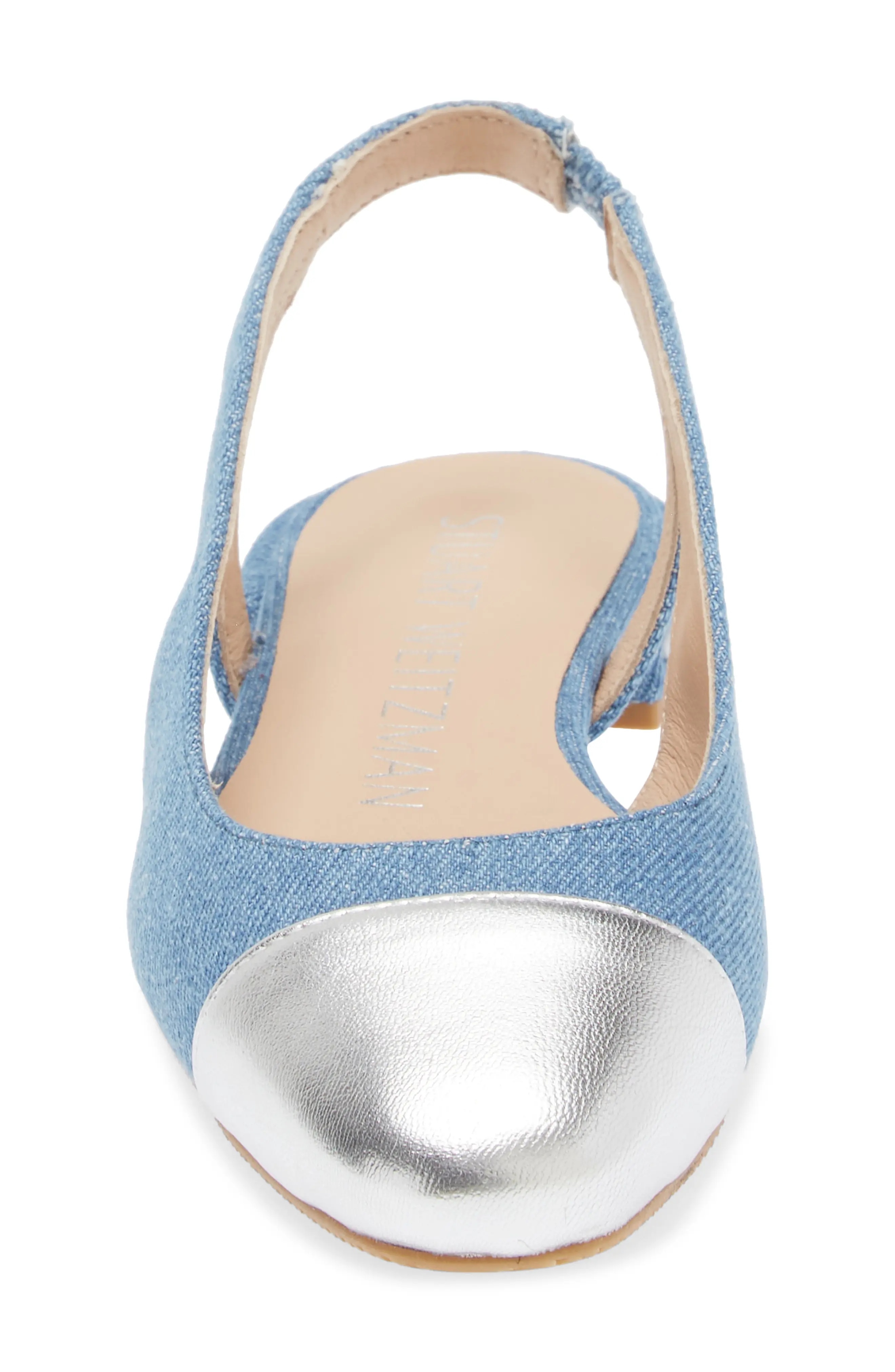 Pearl Genuine Calf Hair Slingback in Washed/Silver - 4