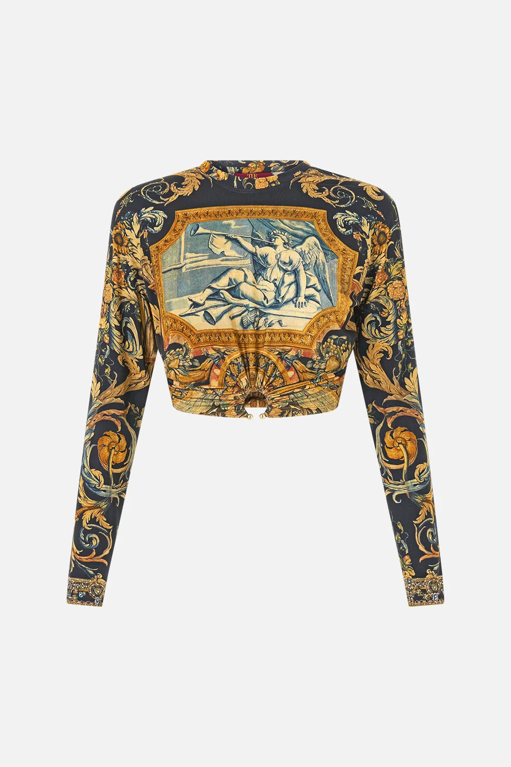 JERSEY LONG SLEEVE TOP WITH HARDWARE - 1