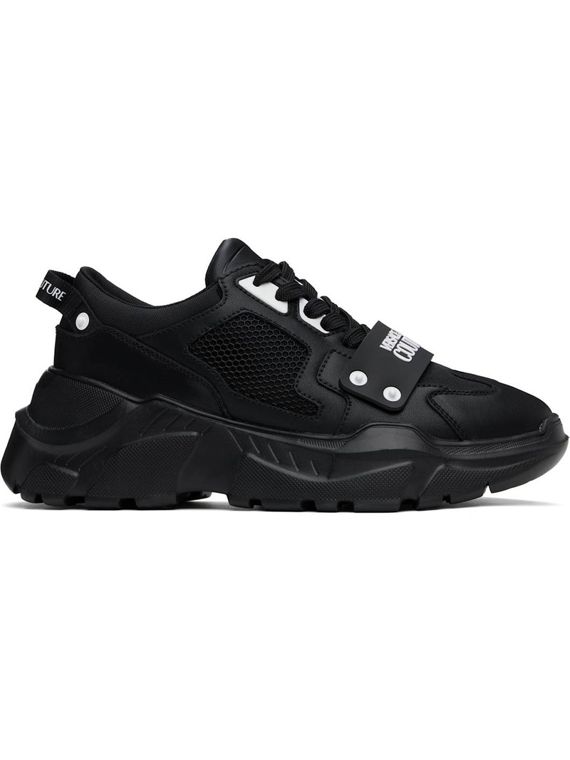 Black Speedtrack Logo Sneakers - 1