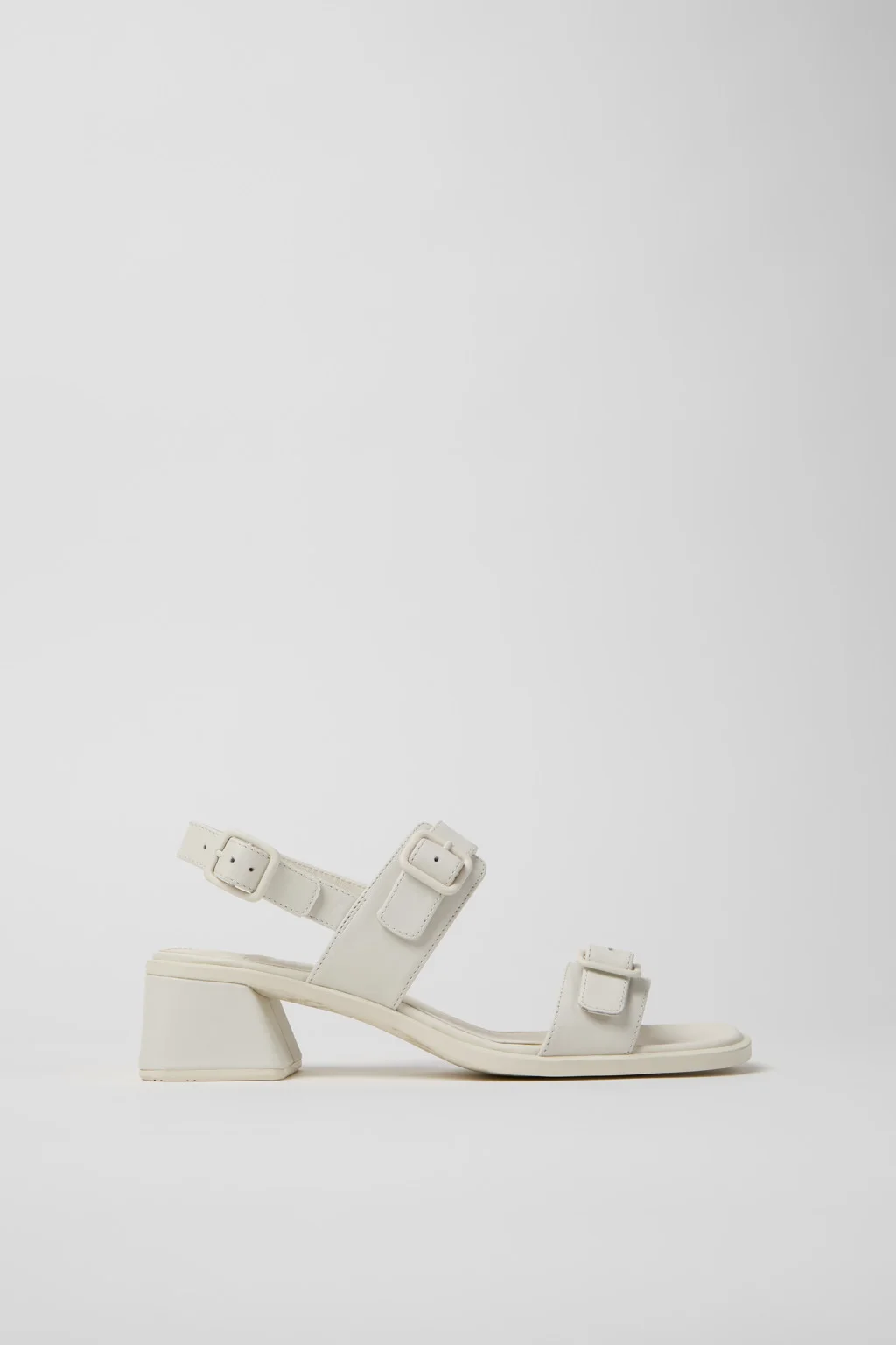 Kora Sandal White Leather Sandals for Women. - 1