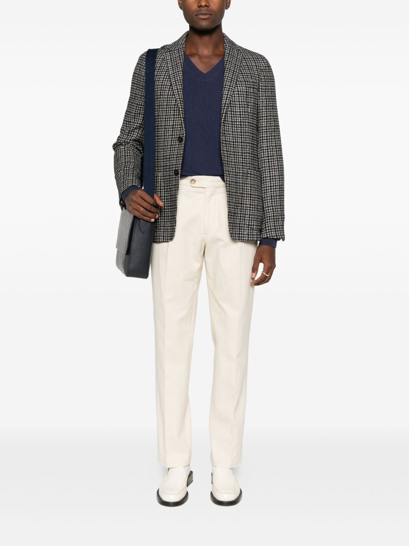 ZEGNA checked two-pocket blazer outlook