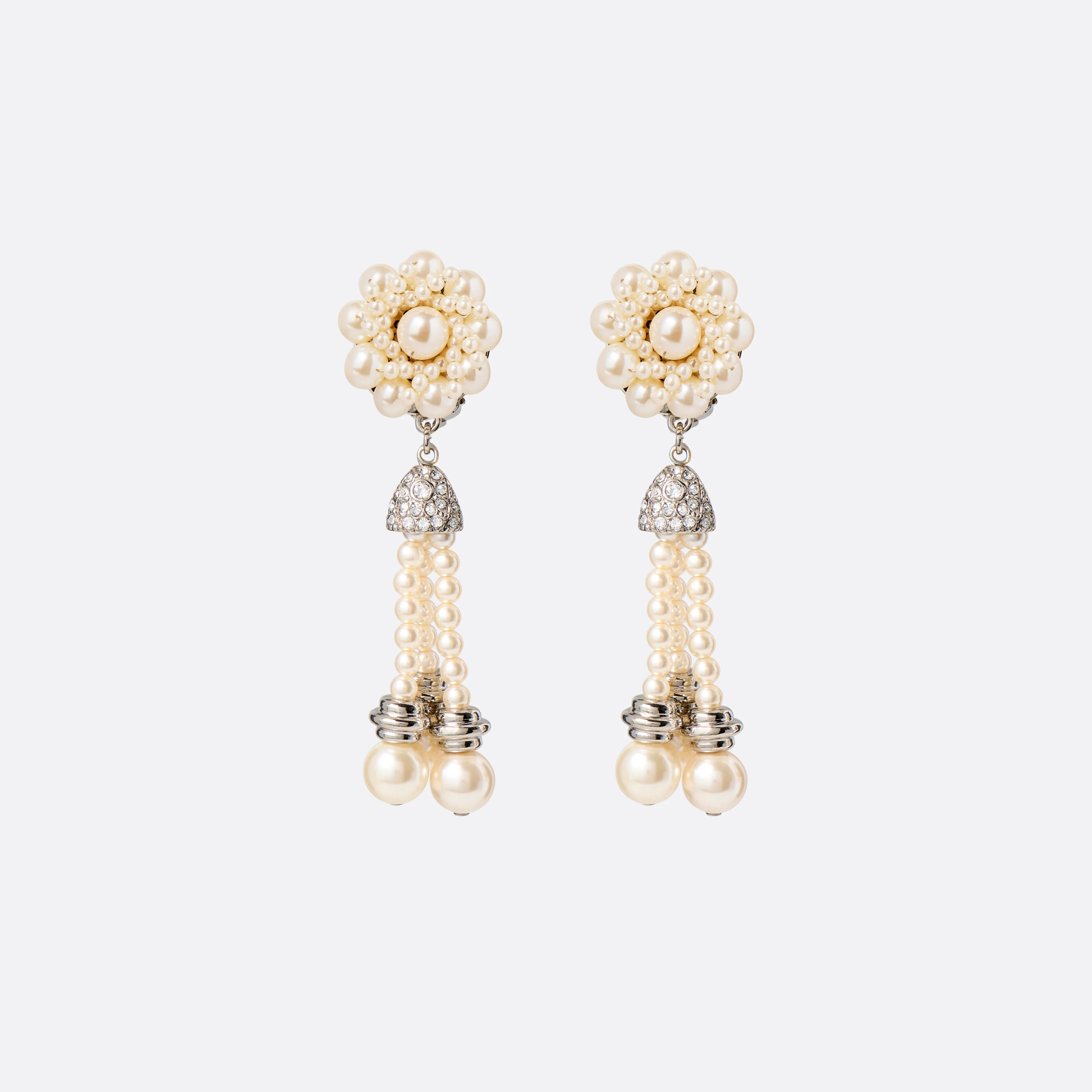 PEARL EARRINGS WITH FRINGES - 1