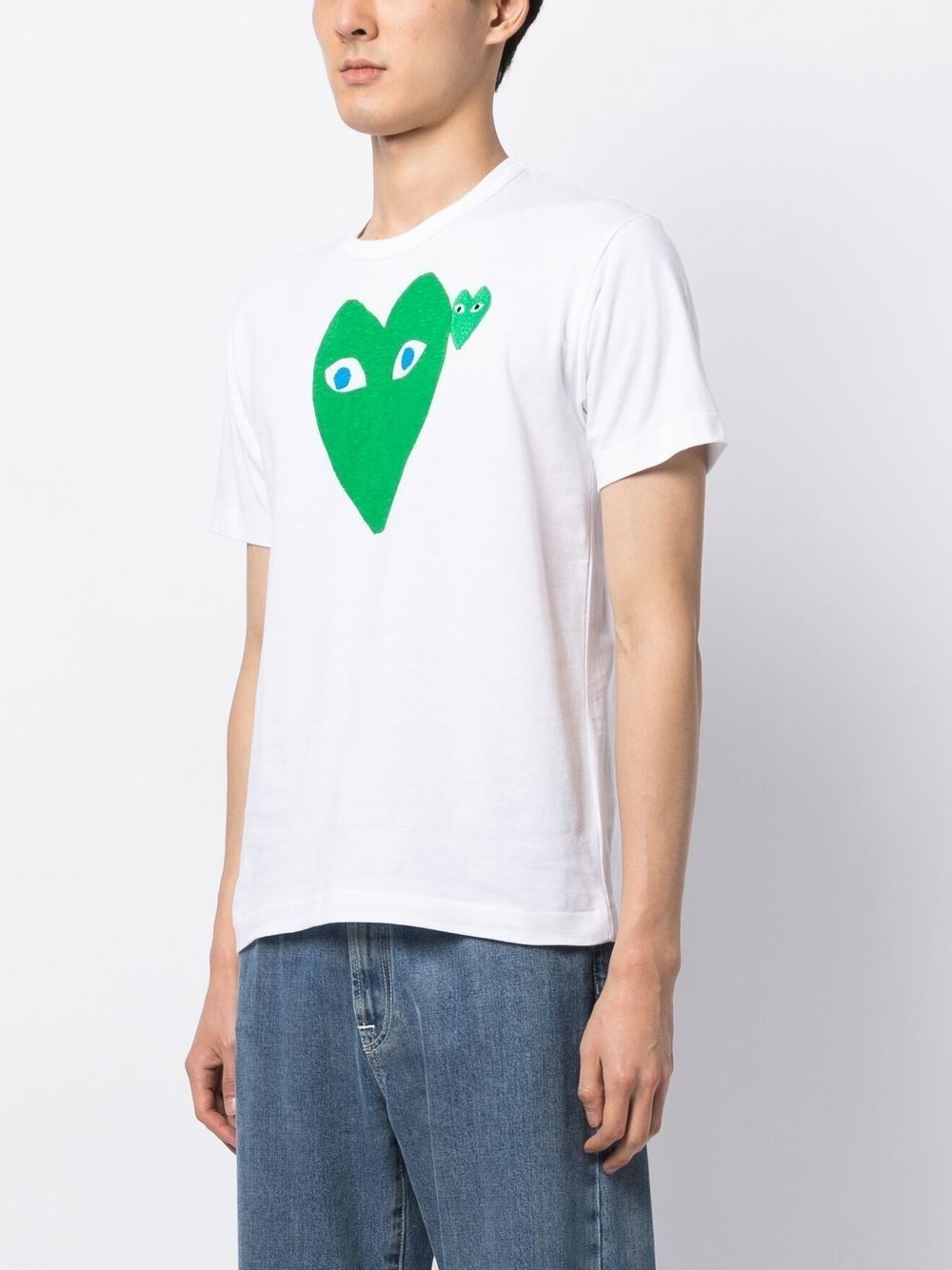 heart-print cotton T-shirt - 3
