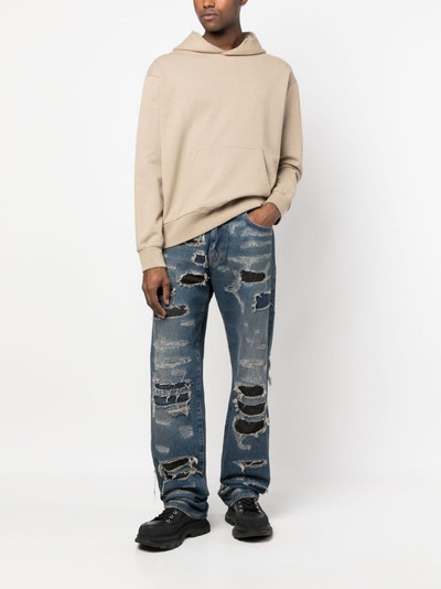 424 straight-leg distressed jeans outlook