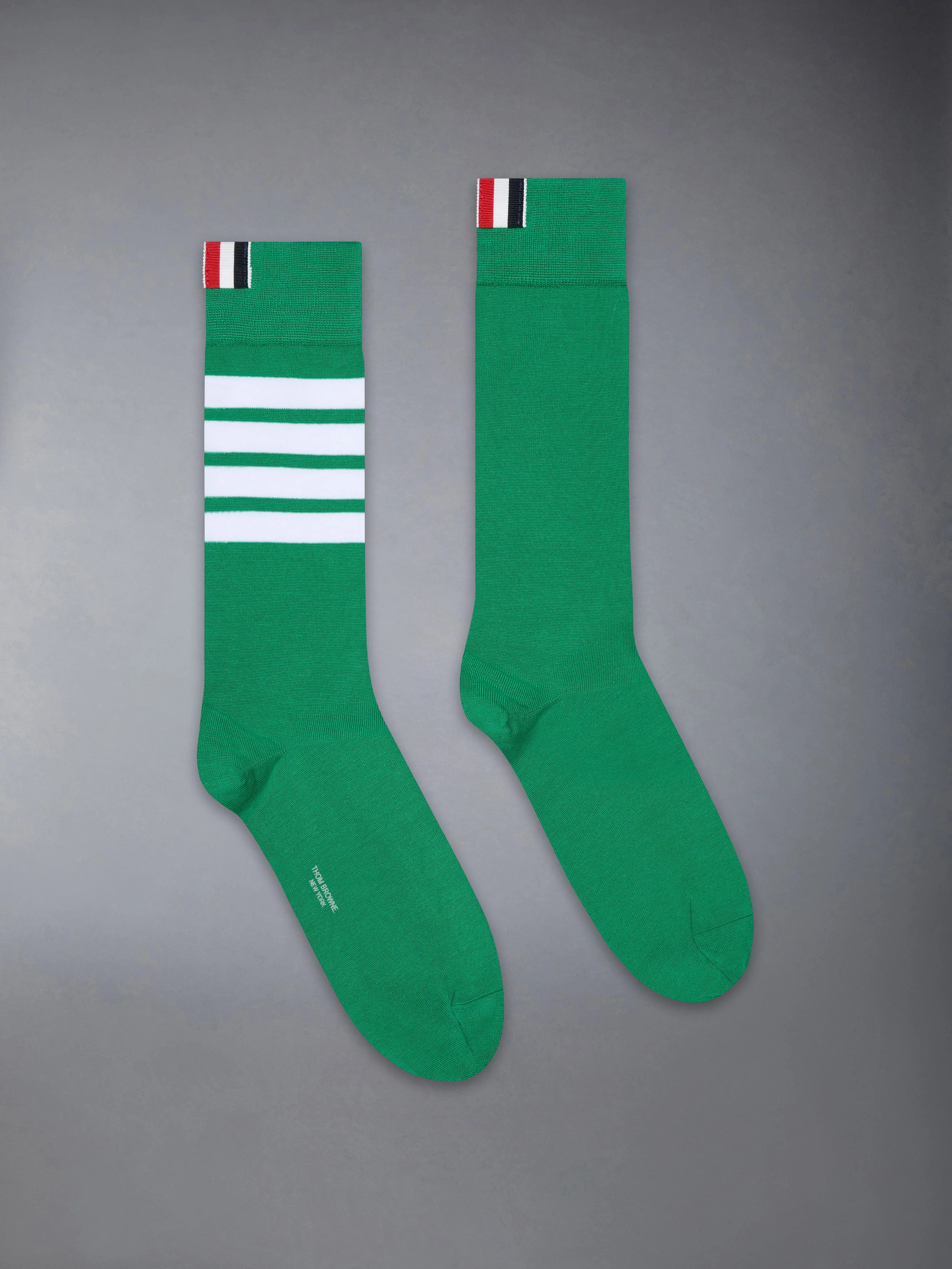 COTTON 4-BAR MID CALF SOCK - 1